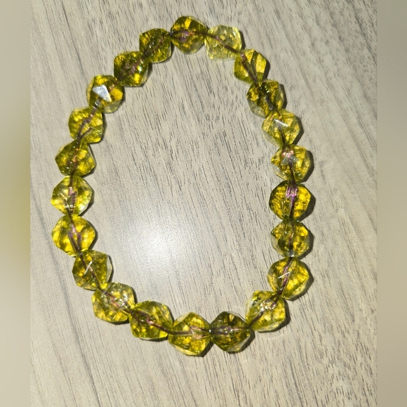 10mm Faceted Peridot Bracelet - Picture 2 of 14
